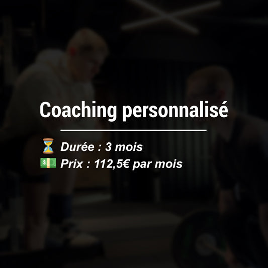 Coaching personnalisée 3 Mois