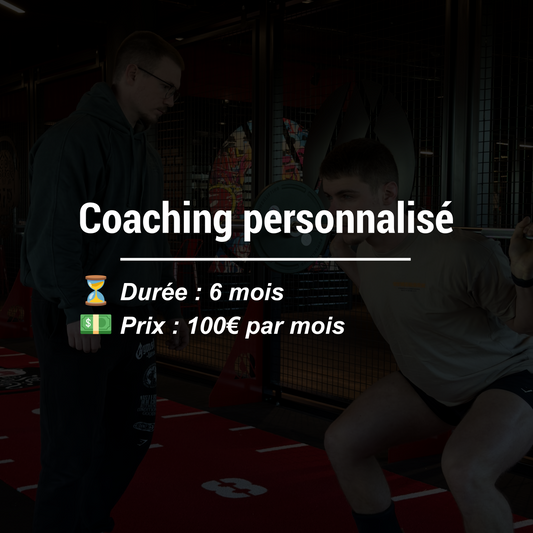 Coaching personnalisée 6 Mois